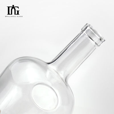 맞춤형 750ml 유리 위스키 럼 스피릿 보드카 병