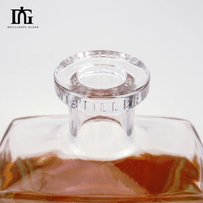 탄수화물 음료 700ml 500ml 광장 보드카 병 빈 실린더 스피릿 유리