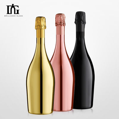 750ml 골드 와인 전압 샴페인 유리 병 음료수 병 De Vidrio