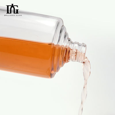 OEM/ODM 허용 노르딕 럭셔리 500ml 700ml 750ml 플린트 유리병 보드카 위스키