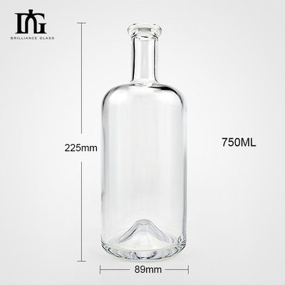 코크 스크루 캡 타입 유리 병 독특한 화산 바닥 디자인 500ml/700ml/750ml 용량