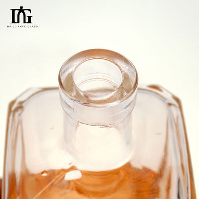 물체 재료 유리 500ml 750ml 정사각형 모양 빈 와인 병 위스키 보드카 럼