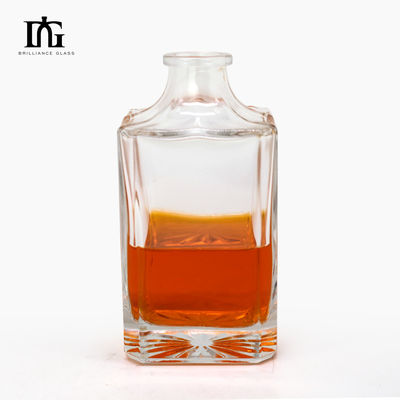 200ml 350ml 500ml 700ml 1000ml 장착된 테킬라 병을 위한 유리 음주 병