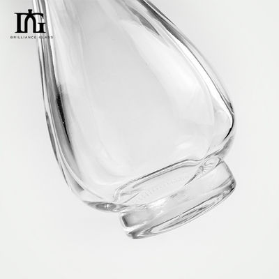 유리 술 와인 위스키 병 750ml 고급 피라미드 크리스탈 디자인과 코크 봉인
