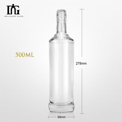 500ml 700ml 맑은 유리 술병 내부에 악어와 예외적이고 내구성
