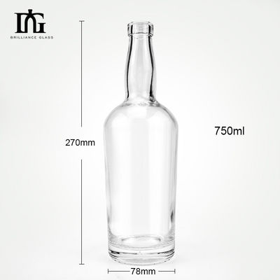 유리 목걸이 500ml 700ml 750ml 위스키 브랜디 빈 병 코크와 나사 뚜??