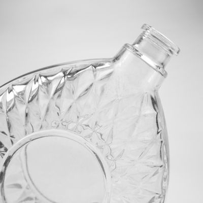 산업용 음료 500ml 위스키 맑고 내구성있는 유리 병