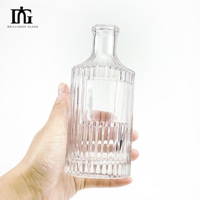 맞춤형 250ml 전자기 접착 테킬라 병 코크 나사 뚜?? 이 있는 빈 유리 병