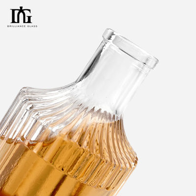 맞춤형 250ml 전자기 접착 테킬라 병 코크 나사 뚜?? 이 있는 빈 유리 병