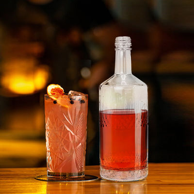 500ml 둥근 유리 음료 병 음료 밀폐 유형 CORK OEM/ODM 허용