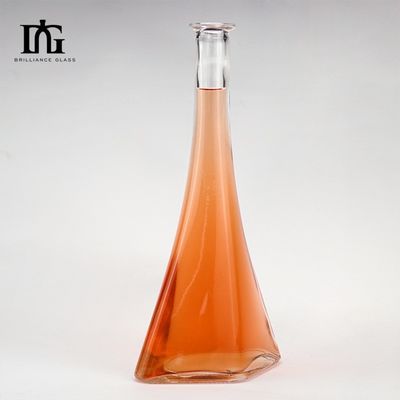 50cl OEM/ODM 슈퍼 플린트 셔츠 맑은 유리 술 병 코크와 나사 캡