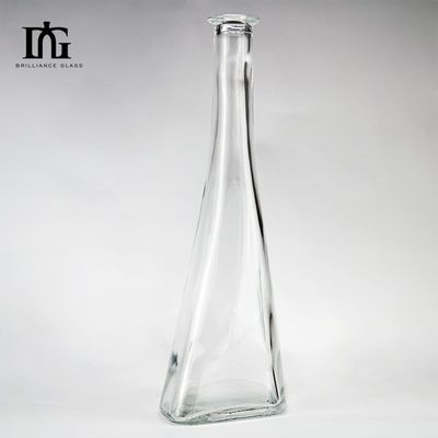 50cl OEM/ODM 슈퍼 플린트 셔츠 맑은 유리 술 병 코크와 나사 캡
