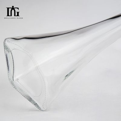 50cl OEM/ODM 슈퍼 플린트 셔츠 맑은 유리 술 병 코크와 나사 캡