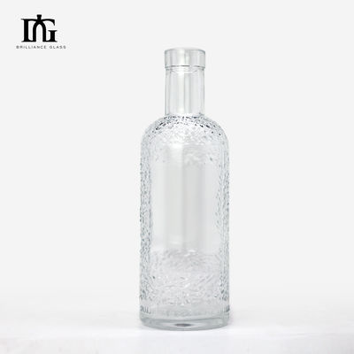 500ml 700ml 750ml 슈퍼 플린트 투명 위스키 보드카 진 테킬라 빈 유리 병