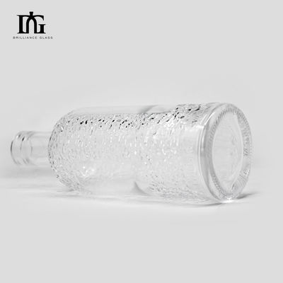 500ml 700ml 750ml 슈퍼 플린트 투명 위스키 보드카 진 테킬라 빈 유리 병
