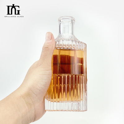 낙화 및 아로마테라피용 녹음 투명 스트립 유리 디푸저 병 250ml