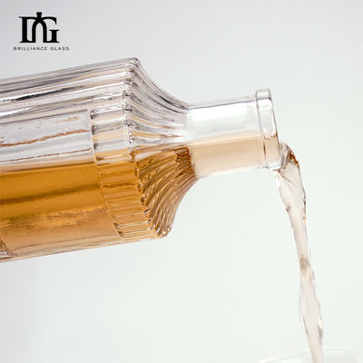 낙화 및 아로마테라피용 녹음 투명 스트립 유리 디푸저 병 250ml