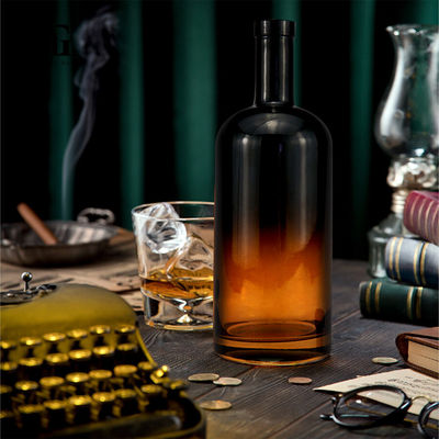 투명한 앰버 블랙 와인 유리 병 375ml 500ml 750ml 700ml 밀폐형 CORK