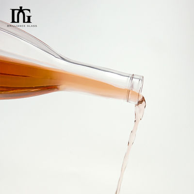 OEM/ODM 허용 700ml 빈 긴 목 얼음 맑은 유리 와인 병 샴페인 병
