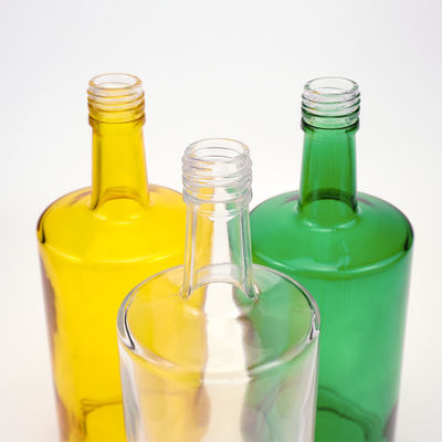 술 및 음료용 슈퍼 플린트 평면 어깨 유리 병 500ml 750ml