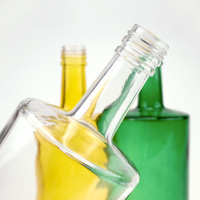 술 및 음료용 슈퍼 플린트 평면 어깨 유리 병 500ml 750ml