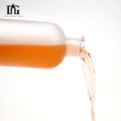 음주 및 음료용 무거운 기본 병 500ml 추가 플린트 유리 얼음 와인 병
