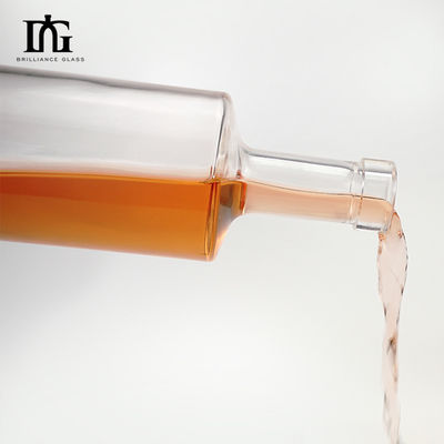 산업용 음료 750ml 맑은 진 보드카 얼음 와인 유리 병