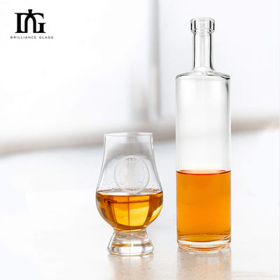 산업용 음료 750ml 맑은 진 보드카 얼음 와인 유리 병