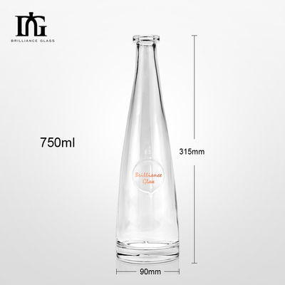 주문 디자인 스크린 프린팅 보드카와 위스키용 유리 병 500ml 700ml 750ml 용량