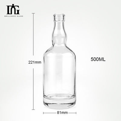 에너지 음료 가와 캡과 폴리머 코크가 있는 유리 병 1000ml 750ml 700ml 500ml