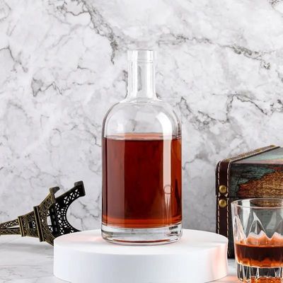 밀폐 유형 CORK 100ml 200ml 375ml 500ml 750ml 매트 블랙 화이트 유리 병 진