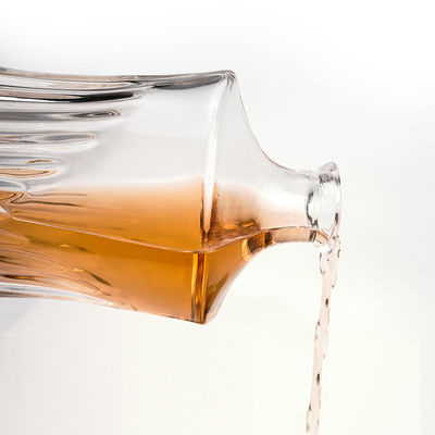 스크린 프린팅 핫 스탬핑 750ml 맑은 유리 디칸터