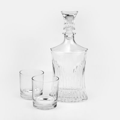 스크린 프린팅 핫 스탬핑 750ml 맑은 유리 디칸터