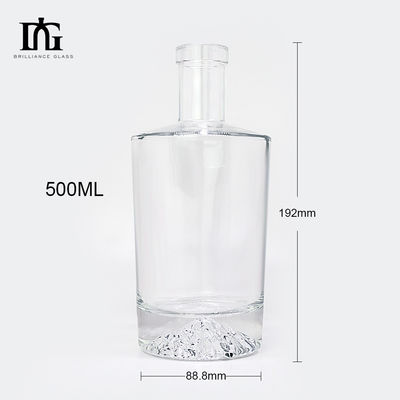 500ml 700ml 750ml 1000ml 노르딕 진 위스키 보드카 산이 새겨진 유리 병