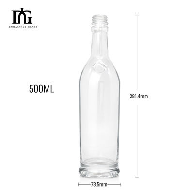 500ml 700ml 750ml 유리 병 매트 블랙 스피릿 병 뚜?? 과 사용자 정의