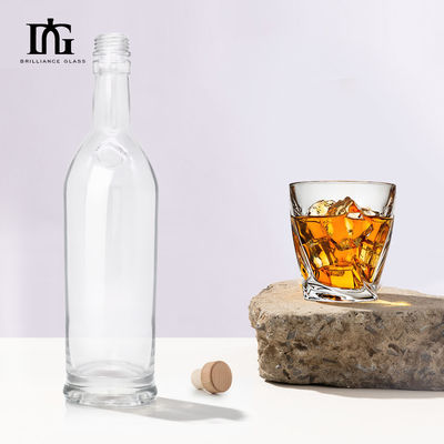 500ml 700ml 750ml 유리 병 매트 블랙 스피릿 병 뚜?? 과 사용자 정의