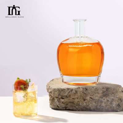 주문 디자인 700ml 럼 유리 병 코크 용량 700ml 샘플 무료로 제공