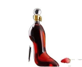 독특한 모양 500ml 750ml 하이힐 신발 술 위스키 레드 와인 보드카 유리 병
