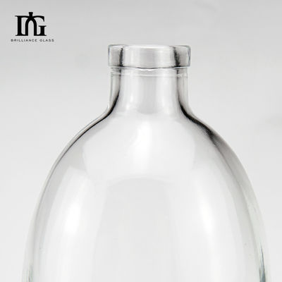 500ml 와인 보드카 음주 병 녹화 및 뜨거운 스탬핑 유리 용기