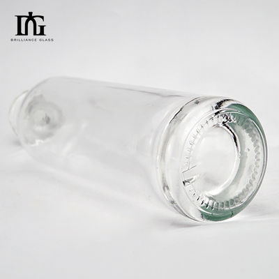 500ml/700ml/750ml 둥근 기둥 얇은 높은 볼드카 유리 병 코크 나사 캡 유형