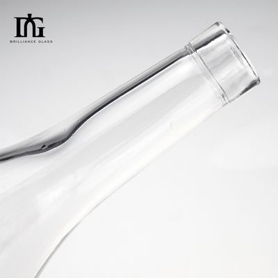 술 진 위스키 와인 보드카를 위한 유리 병 사용자 지정 라벨 스크린 인쇄 스크롤 캡
