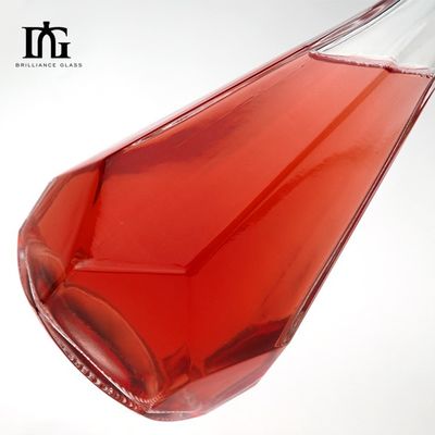 특수 모양 500ml/750ml 테킬라 위스키 진 럼 브랜디 보드카 T 코크가 있는 유리 병