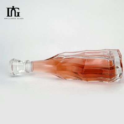 맞춤형 유리 술 병 술 진 위스키 칵테일 와인 보드카 병 나사 뚜??