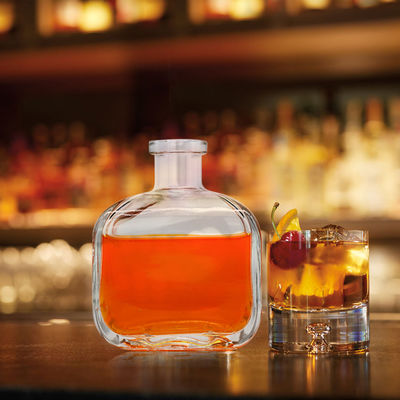 맑은 흑백 테킬라 음주 유리병 음료 100ml 200ml 375ml 500ml 750ml