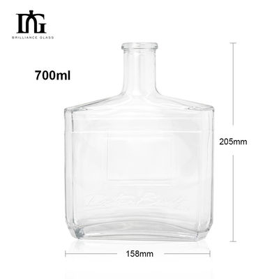 주문형 진 위스키 스피릿 보드카 브랜디 병 코크 닫기 750ml 용량