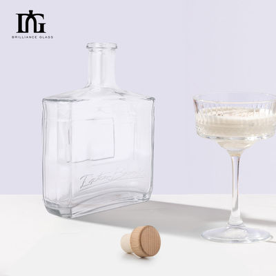 주문형 진 위스키 스피릿 보드카 브랜디 병 코크 닫기 750ml 용량