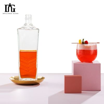 의 맞춤 700ml 맑은 유리 와인 병 음주용 산업 용량 700ml