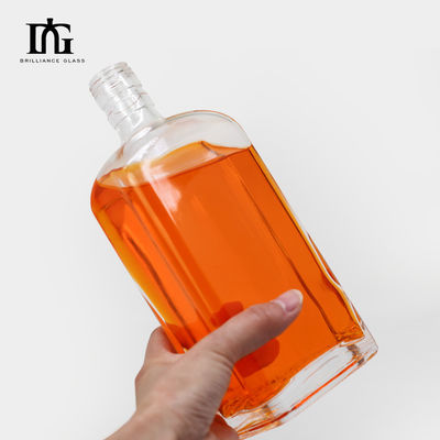 500ml 700ml 주문 쥬스 음료 리쿠어 스피어 유리 병 코크와 나사 뚜??