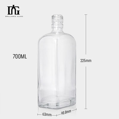 500ml 700ml 주문 쥬스 음료 리쿠어 스피어 유리 병 코크와 나사 뚜??