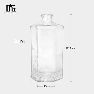 밀폐형 코크 500ml 맑은 술 유리병